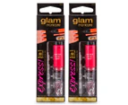 2 x Manicare Glam Express 3-in-1 Nail Art Pen - Popping Pink