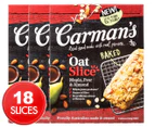 3 x Carman's Oat Slice Maple, Pear & Almond 210g 6pk