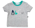 Plum Babies' Aqua ABC T-Shirt - Grey
