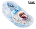 Frozen Girls' Elsa & Anna Medium Slippers - Blue