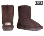 OZWEAR Connection Kids' Long Ugg Boots - Chocolate