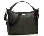 Storksak Catherine Leather Nappy Bag - Black
