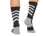 Hanes Men's Size 6-12 X-Temp Crew Sock 3-Pack - Black/Grey