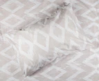 Belmondo Zinnia Queen Quilt Cover Set - Taupe/White