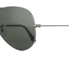 Ray-Ban Aviator RB3025 Sunglasses - Gunmetal/Green 5