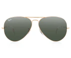 Ray-Ban Aviator Large RB3026 Sunglasses - Gold/Green
