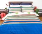 Apartmento Soda Reversible Queen Bed Quilt Cover Set - Blue 2
