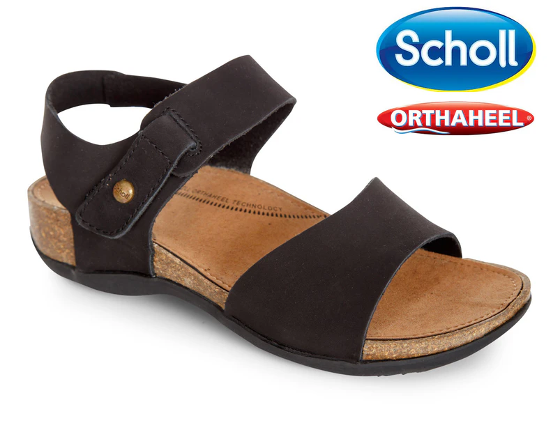 Scholl Women's Devonport Orthaheel Sandals - Black