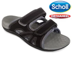 Scholl Men's Cronulla Orthaheel Slip-On Sandal - Black