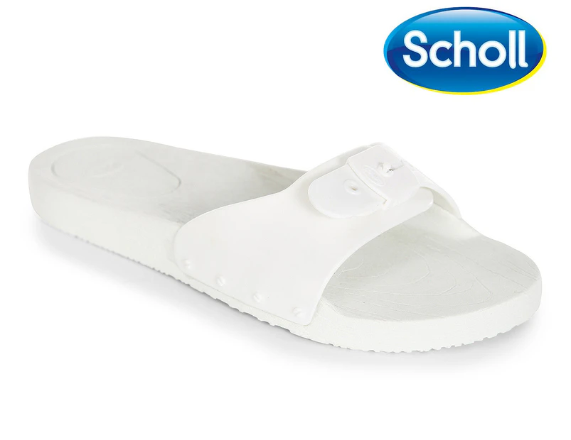 Scholl Women's Pop Slide Sandal - White
