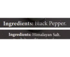 Mehdi's Himalayan Pink Salt & Black Pepper Ceramic Grinder Pack