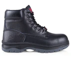 Dunlop Men's Mallet Embossed Lace Up Safety Work Boot - Black