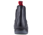 Dunlop Men's Hammer Embossed Pull Up Safety Work Boot - Black