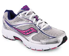 Saucony Women's Grid Cohesion 8 Shoe - Silver/Navy/Pink