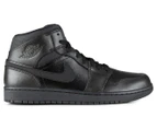 Nike Men's Air Jordan 1 Mid Shoe - Black