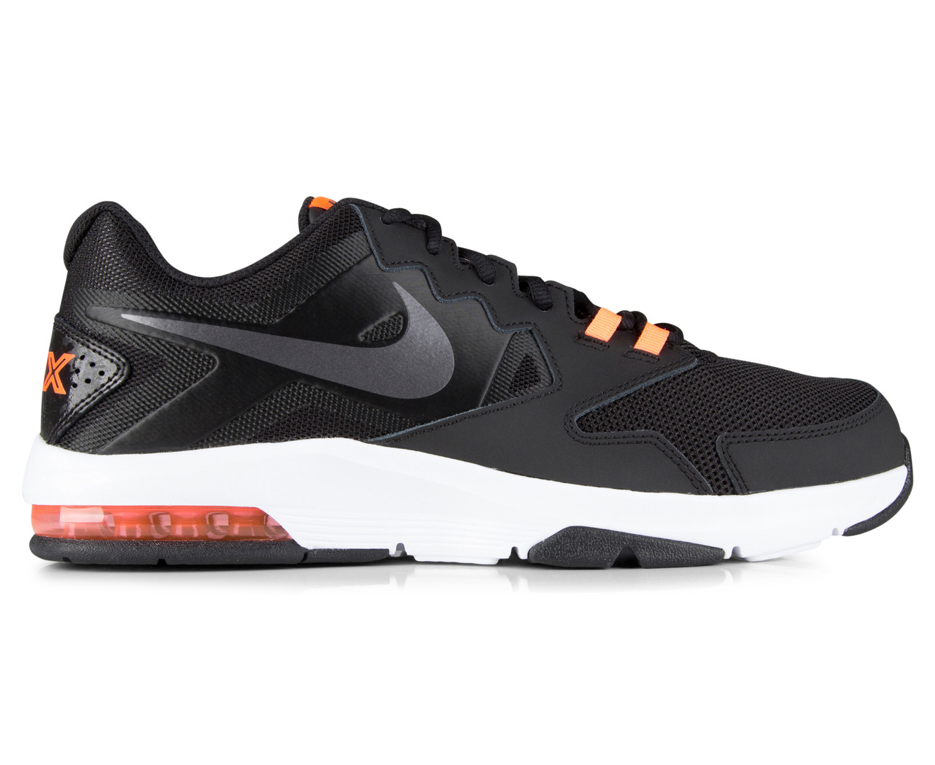 Nike Men's Air Max Crusher Shoe - Black/Metallic/Dark Grey/Hyper Orange | Catch.com.au