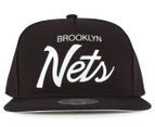 Mitchell & Ness Relay Brooklyn Nets Snapback - Black