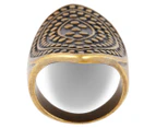 Kardashian Kollection Dot Pattern Ring - Antique Gold/Black