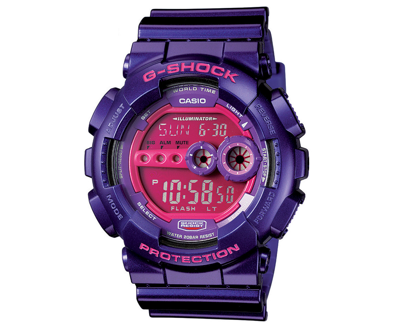 Casio G-Shock Men's GD100SC-6 Watch - Purple | Catch.com.au