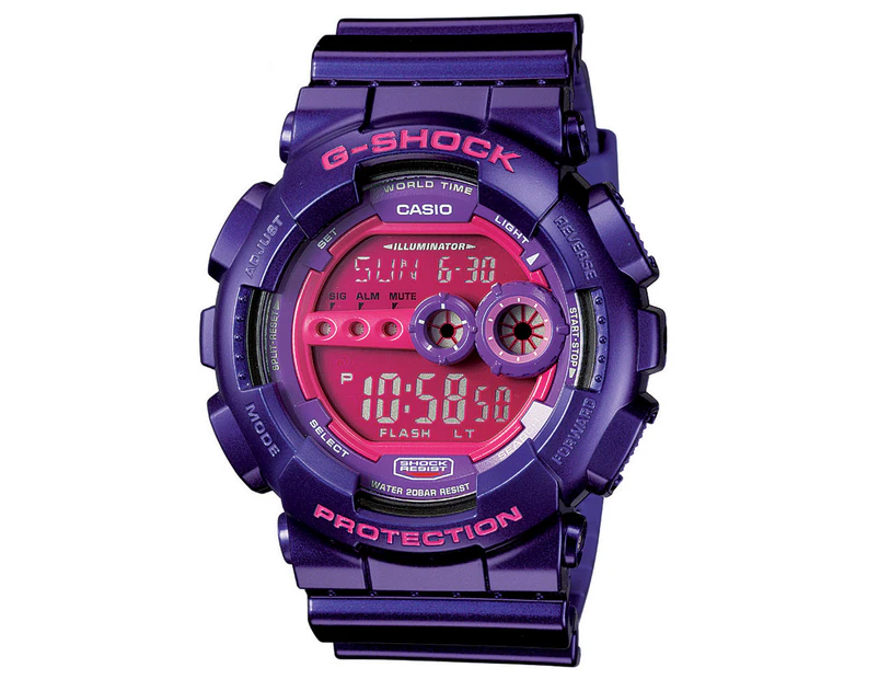 mens purple g shock watch