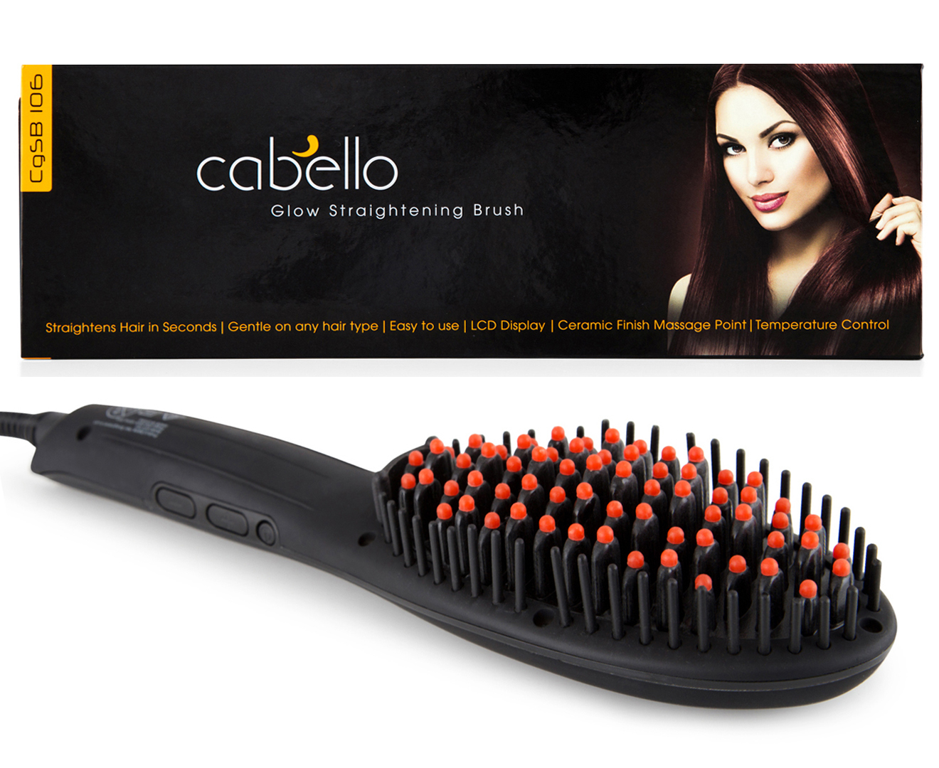 Cabello Glow Straightening Brush Great Daily Deals At