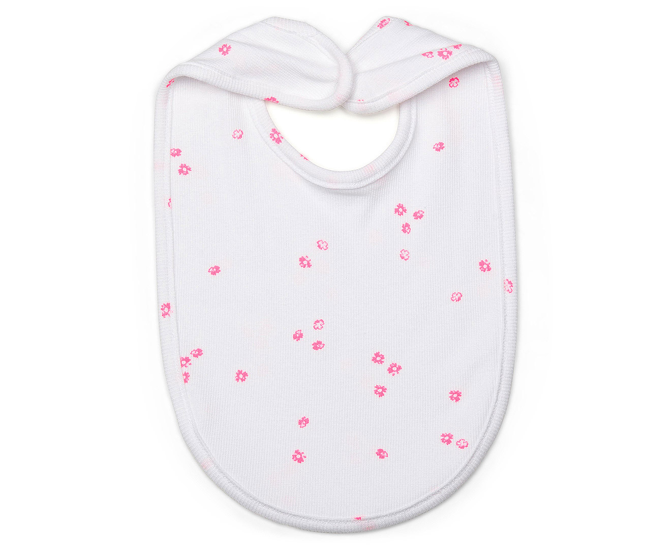 Bonds Baby Ribbies Bib - White Scattered Floral Print | Catch.com.au
