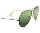 Ray-Ban Aviator Distressed RB3025-177/4E Sunglasses - Gold/Green Classic