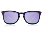 Ray-Ban Keyhole Wayfarer RB4221-61684V Sunglasses - Violet/Gunmetal