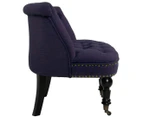 French Provincial Lorraine Chair - Dark Purple