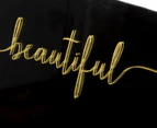 Luxe "Beautiful" Mirror - Gold