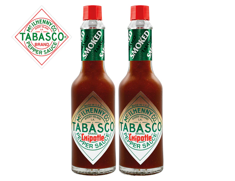 2 x Tabasco Chipotle Sauce 60mL