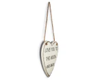 Willow & Silk Heart "Love You To The Moon & Back" Wall Hanging 22cm