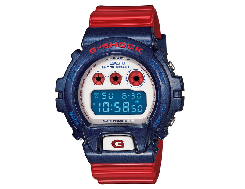 Casio G-Shock Men's 51mm DW6900AC2D Watch - Blue/Red