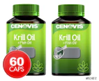 2 x Cenovis Krill Oil + Fish Oil 30 Caps