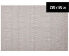 Diamond 280x190cm Reversible Rug - Grey