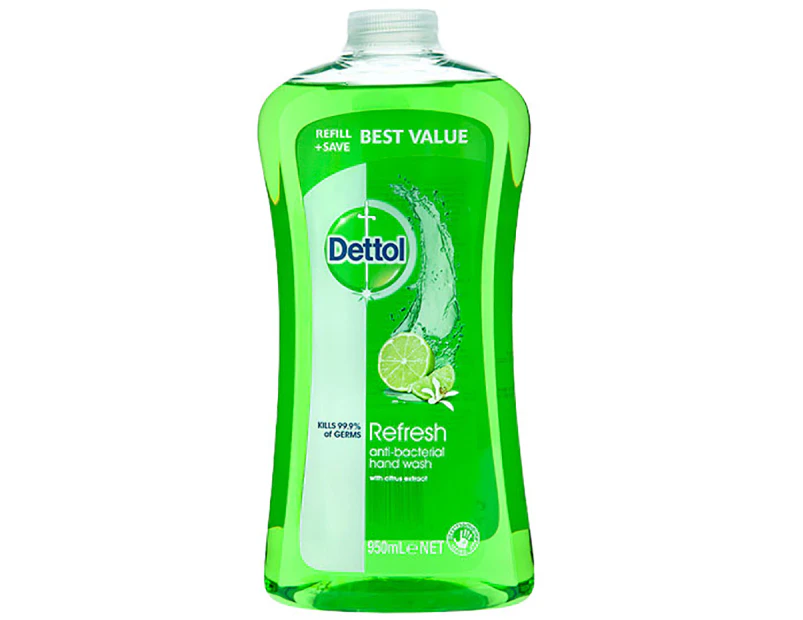 Dettol Anti-Bacterial Refresh Liquid Wash Refill 950mL