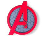 3D Marvel Avengers Shield Wall Light - Red