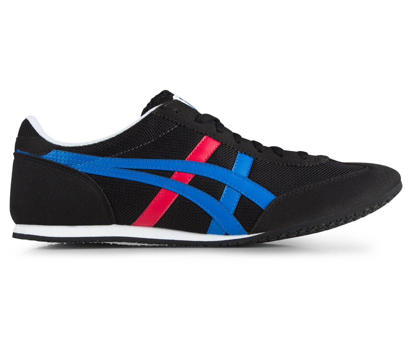 Onitsuka Tiger Men's Machu Racer Shoe - Black/Classic Blue | GroceryRun ...