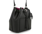 Michael Kors SM Bucket Bag - Black/Fuchsia