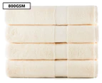 Luxury Living 70x140cm Bath Towel 4-Pack - Ivory