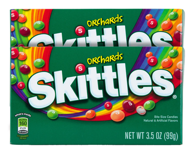 2 x Skittles Orchards 99g