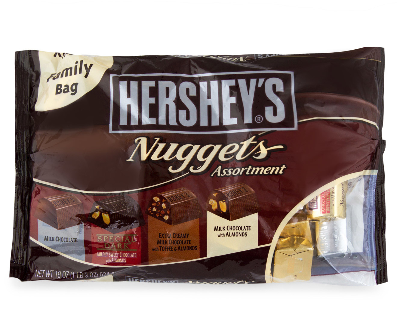 Hershey's Chocolate Nuggets Assortment 538g | GroceryRun.com.au