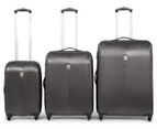 Delsey Extendo-3 4W Expandable Trolley Case 3-Piece Set - Grey