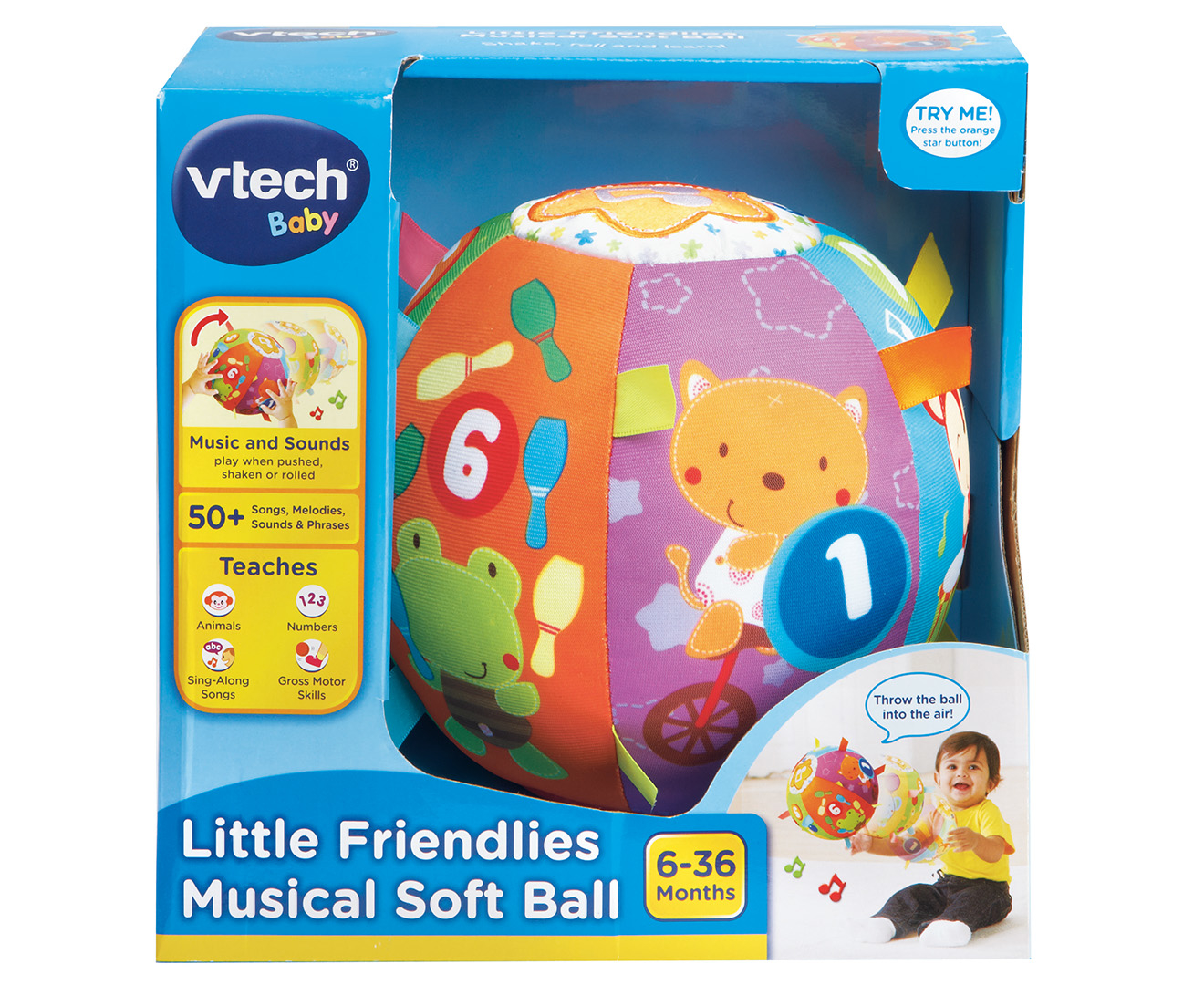 Little Friendlies Shake & Roll Busy Ball - VTech Toys Australia