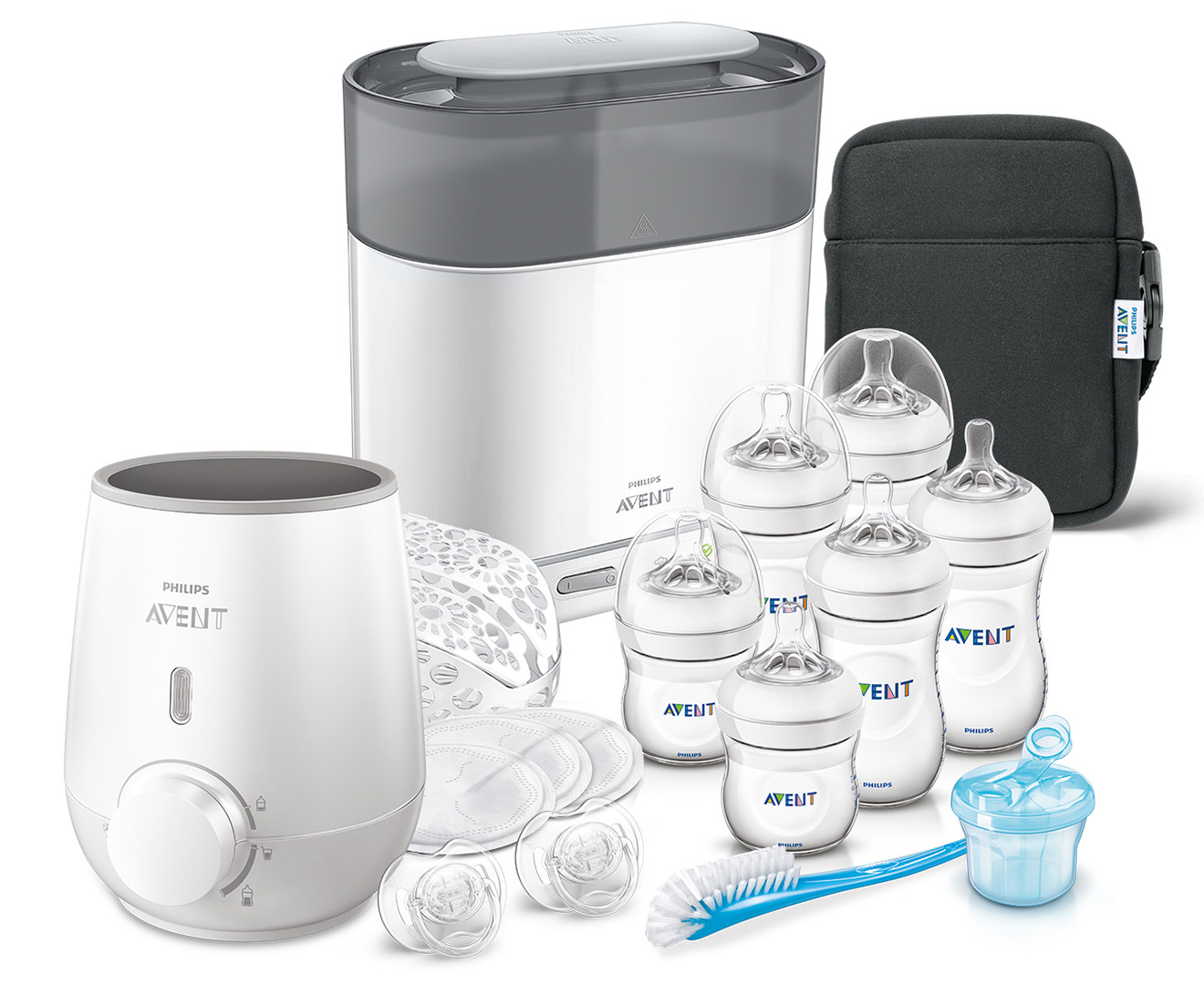 avent set with sterilizer and bottle warmer