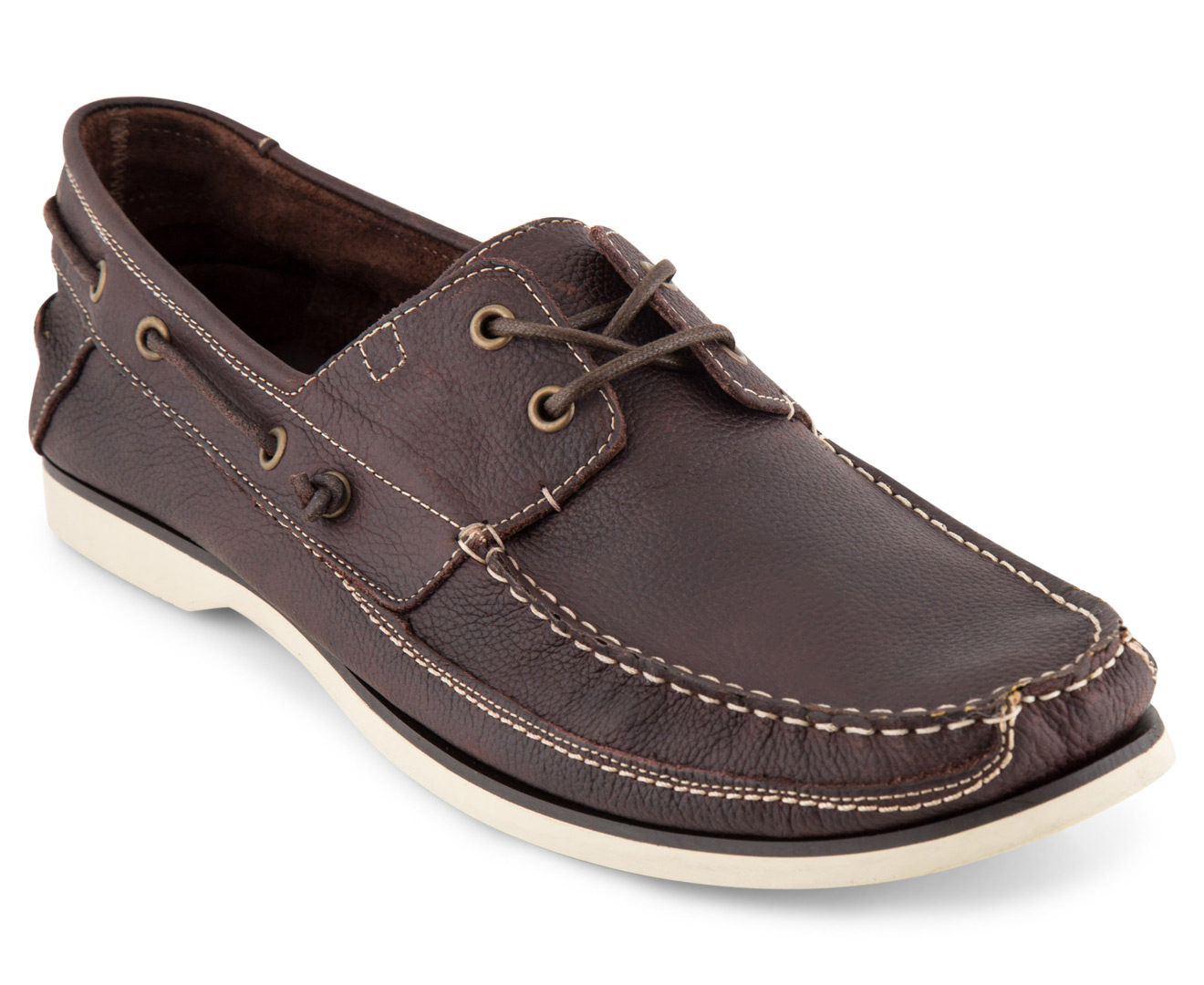 Hush Puppies Men's Victory Boat Shoe Dark Brown Scoopon Shopping