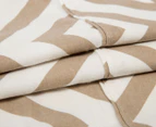 Belmondo Home Artemis Double Bed Flannelette Sheet Set - Taupe