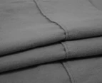 Belmondo Home Charcoal Queen Bed Flannelette Sheet Set - Grey