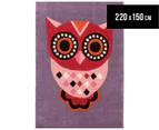 Creative Kids 220 x 150cm Owl Rug - Purple