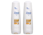 2 x Dove Nourishing Oil Care Conditioner for Dry Hair 300mL